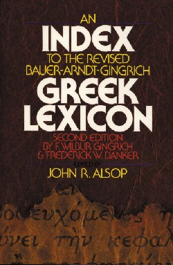 9780310440314 Index To The Revised Bauer Arndt Gingrich Greek Lexicon