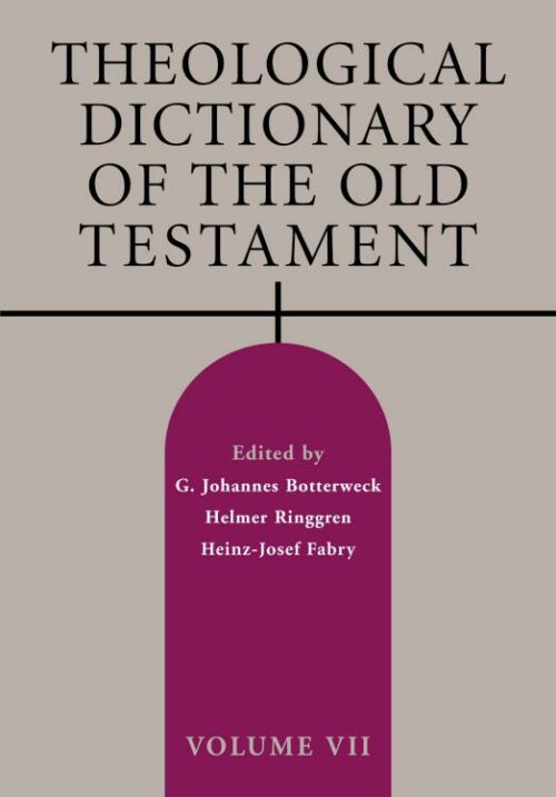 9780802871091 Theological Dictionary Of The Old Testament Volume 7