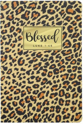 0612978553558 Leopard Journal Blessed - Luke 1:45