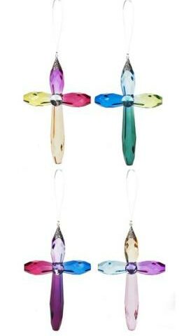 065810036427 Hanging Rainbow Cross 12 Pack (Ornament)