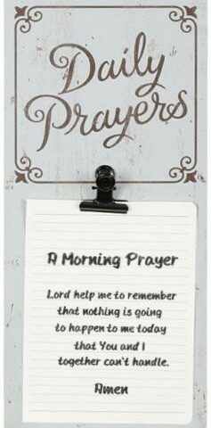 096069167310 Daily Prayers Message Board (Plaque)