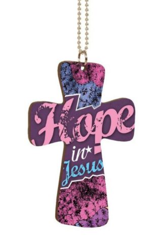 656200138519 Hope In Jesus Cross Car Charm