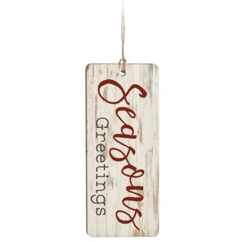 656200280348 Seasons Greetings Farmhouse Single Sided (Ornament)