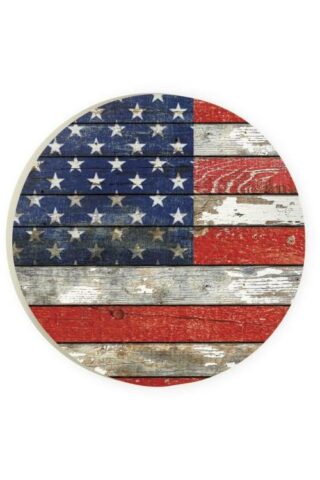 656200283547 American Flag Coaster Single
