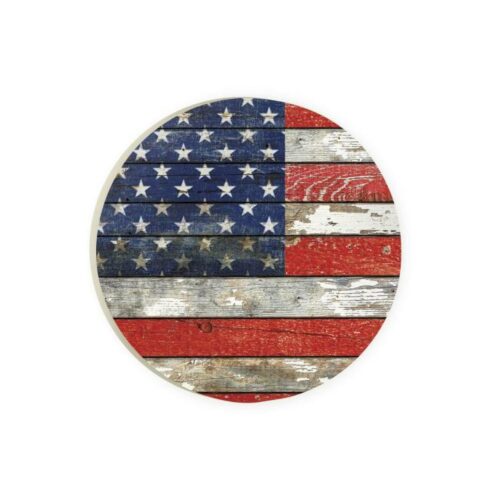 656200283547 American Flag Coaster Single