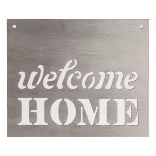 656200299678 Welcome Home Silhouette Sign (Plaque)