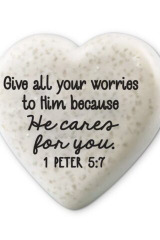 667665407386 Heart Stone 1 Peter 5:7