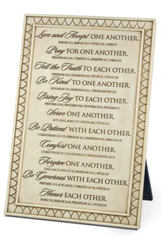 667665450054 Love One Another Word Study (Plaque)