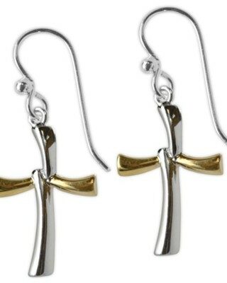 759830267045 Joyful Modern Cross (Earring)