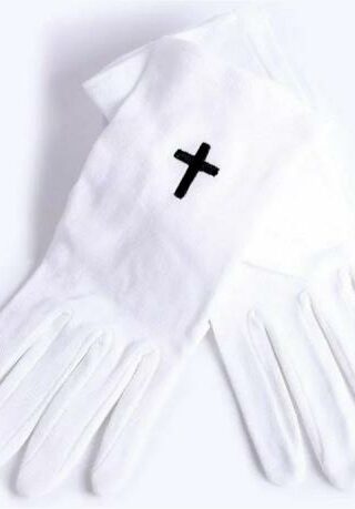 788200504077 Usher Gloves With Black Cross