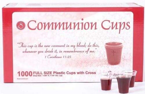 788200564705 Clear Cross Communion Cups 1000 Pack