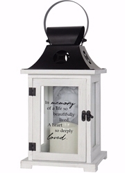 096069574651 In Memory Of Picture LED Candle And Timer Lantern