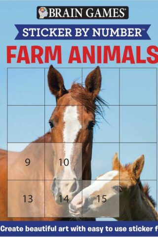 9781645581734 Sticker By Number Farm Animals