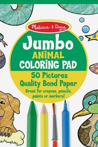 0000772042000 Jumbo Mulit Theme Coloring Pad Green