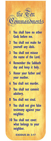 042516180678 10 Commandments Magnetic Bookmark