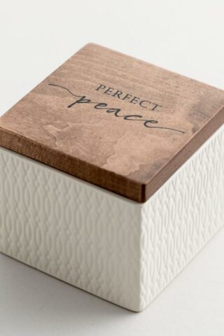 081983646713 Peace Textured Keepsake Box