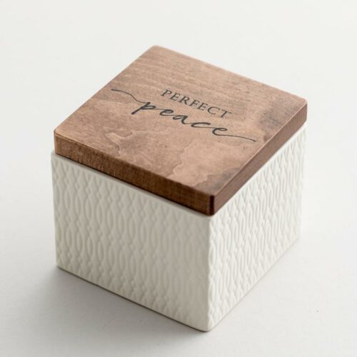 081983646713 Peace Textured Keepsake Box