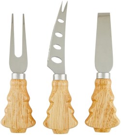 195002517394 Tree Handle Chees Knives Set Of 3