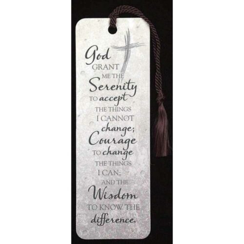 603799255431 Serenity Prayer Tassel Bookmark