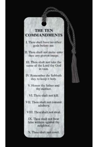 603799346733 10 Commandments Tassel Bookmark