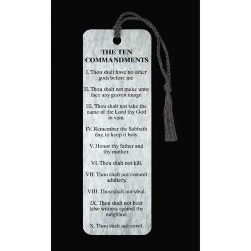 603799346733 10 Commandments Tassel Bookmark