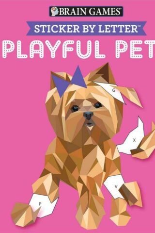 9781640307155 Sticker By Letter Playful Pets