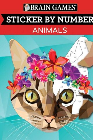 9781680229004 Sticker By Number Animals