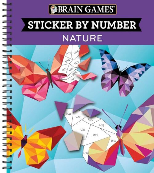 9781680229011 Sticker By Number Nature