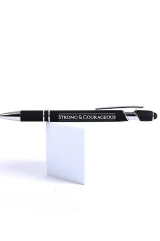 788200482801 Strong And Courageous Soft Touch Gift Pen