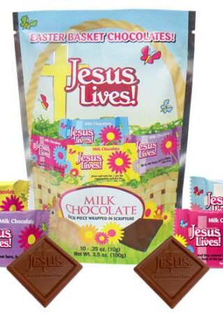 641520072056 Jesus Lives Chocolate Bar Stand Up Pouch