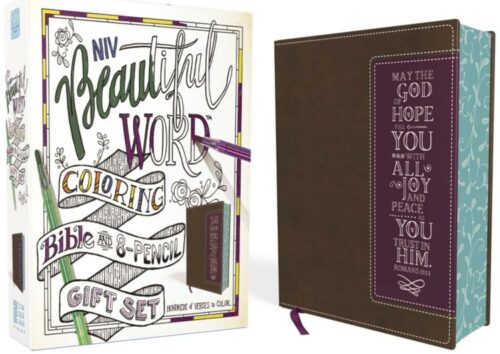 9780310452324 Beautiful Word Coloring Bible And 8 Pencil Gift Set