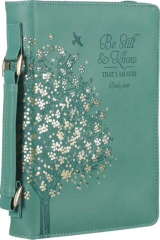 1220000326262 Fashion Vegan Leather Bible Cover for Women: Be Still & Know Inspirational Bible