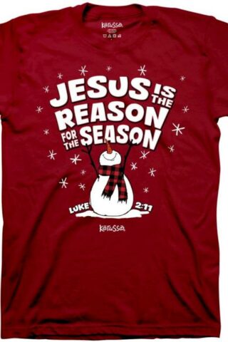 612978655900 Kerusso Jesus Is The Reason Snowman (Medium T-Shirt)
