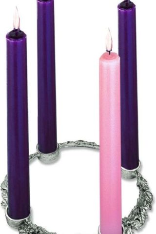 785525202176 Holly And Ivy Advent Wreath With Candles