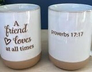 785525317771 Friend Loves Pottery Mug Proverbs 17:17