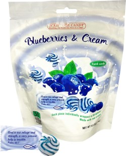 641520044459 Blueberries And Cream Hard Candy 25 Piece Bag