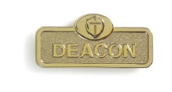 081407006123 Deacon Leadership Badge With Cross