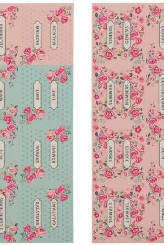 1220000323599 Colored Bible Indexing Tabs for Women & Girls: Self Adhesive Pre-cut Labels