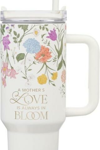 1220000723092 Grace White Wildflower Stainless Steel Tumbler With Straw 2 Corinthians 12: