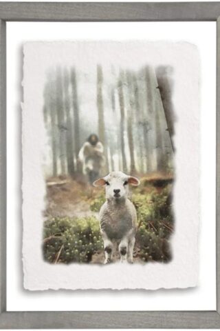 197605073277 Jesus Rescuing Lamb Floating Art Rectangle