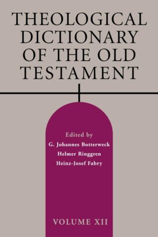 9780802869418 Theological Dictionary Of The Old Testament Volume 12